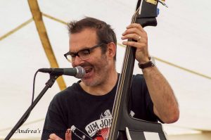 Those Deadbeat Cats at North Walsham Funday 2018 - Wayne Beauchamp on slap bass