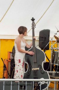 Those Deadbeat Cats at North Walsham Funday 2018 with Karen Beauchamp on bass