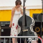 Those Deadbeat Cats at North Walsham Funday 2018 with Karen Beauchamp on bass