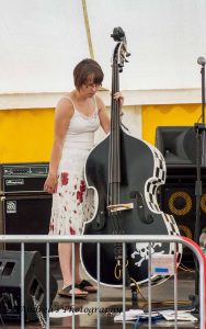 Those Deadbeat Cats at North Walsham Funday 2018 with Karen Beauchamp on bass