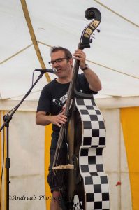 Those Deadbeat Cats at North Walsham Funday 2018 - Wayne Beauchamp on slap bass