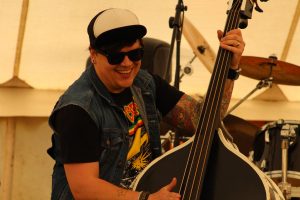 Those Deadbeat Cats at North Walsham Funday 2018 - Daryl Blyth on Slap Bass