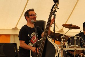 Those Deadbeat Cats at North Walsham Funday 2018 - Wayne Beauchamp on Slap Bass