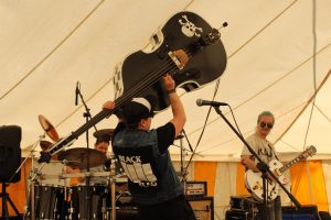 Those Deadbeat Cats at North Walsham Funday 2018 - Daryl Blyth on Slap Bass