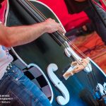 Those Deadbeat Cats playing some rockabilly in North Walsham slap bass