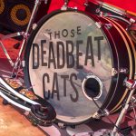 Those Deadbeat Cats playing some rockabilly in North Walsham. Bass drum