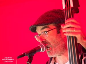 Those Deadbeat Cats playing some rockabilly in North Walsham. Wayne on Slap Bass.