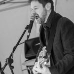 Those Deadbeat Cats playing some rockabilly in North Walsham. Ron Sayer on guitar.