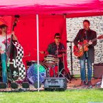 Those Deadbeat Cats playing some rockabilly in North Walsham.