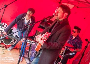 Those Deadbeat Cats playing some rockabilly in North Walsham.