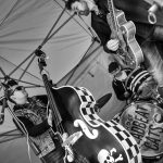 Those Deadbeat Cats playing some rockabilly in North Walsham.