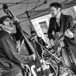 Those Deadbeat Cats playing some rockabilly in North Walsham.