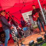 Those Deadbeat Cats playing some rockabilly in North Walsham.