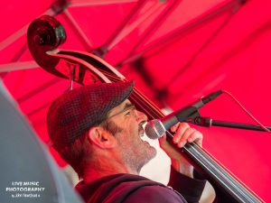 Those Deadbeat Cats playing some rockabilly in North Walsham. Wayne on slap bass.