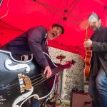 Those Deadbeat Cats playing some rockabilly in North Walsham.