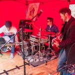 Those Deadbeat Cats playing some rockabilly in North Walsham.