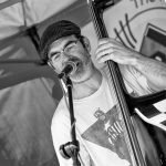Those Deadbeat Cats playing some rockabilly in North Walsham. Wayne on slap bass.