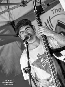 Those Deadbeat Cats playing some rockabilly in North Walsham. Wayne on slap bass.