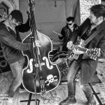 Those Deadbeat Cats playing some rockabilly in North Walsham.