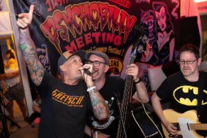 Those deadbeat Cats joined by Pip Hancox from The Guana Batz at the Psychobilly Meeting - Pineda-de-mar Spain 2023