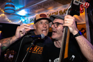 Those deadbeat Cats joined by Pip Hancox from The Guana Batz at the Psychobilly Meeting - Pineda-de-mar Spain 2023